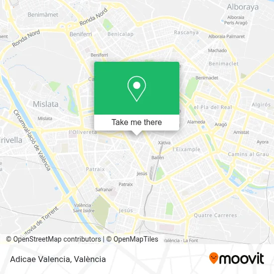 Adicae Valencia map