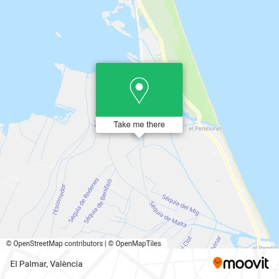 El Palmar map