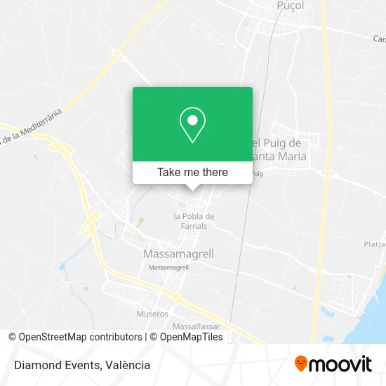Diamond Events map