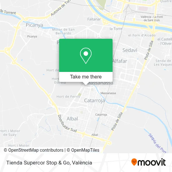 Tienda Supercor Stop & Go map