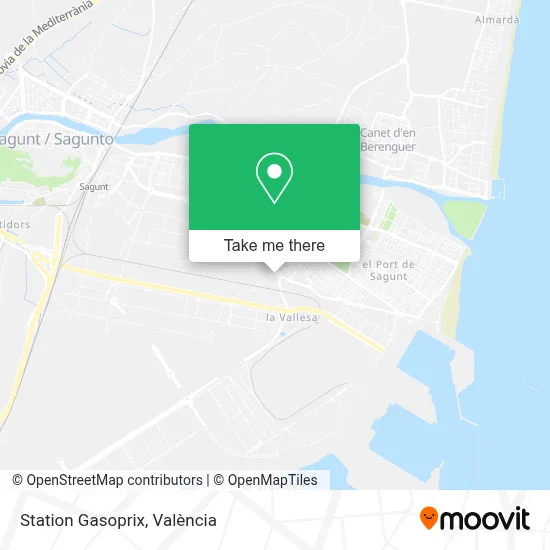 Station Gasoprix map