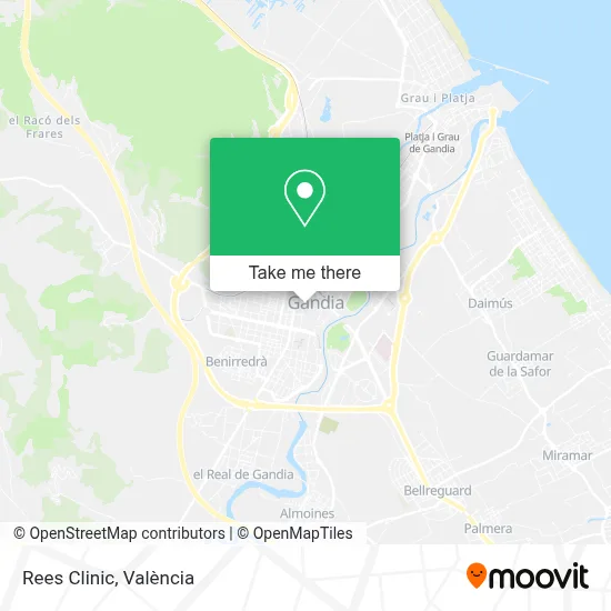 Rees Clinic map