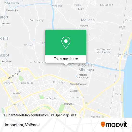 Impactant map