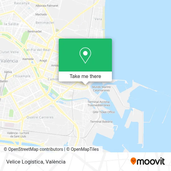 Velice Logistica map