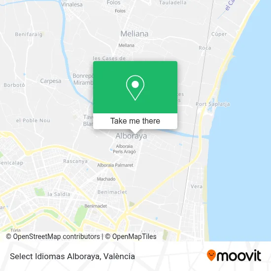 Select Idiomas Alboraya map