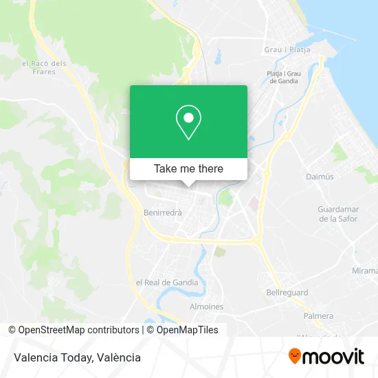 Valencia Today map
