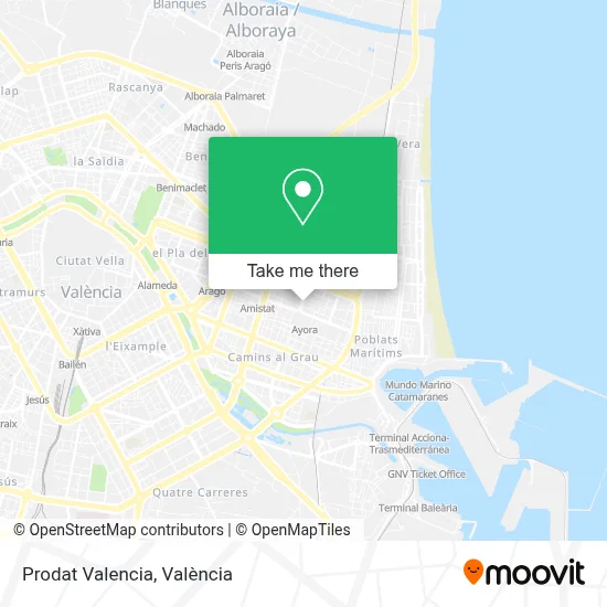 Prodat Valencia map