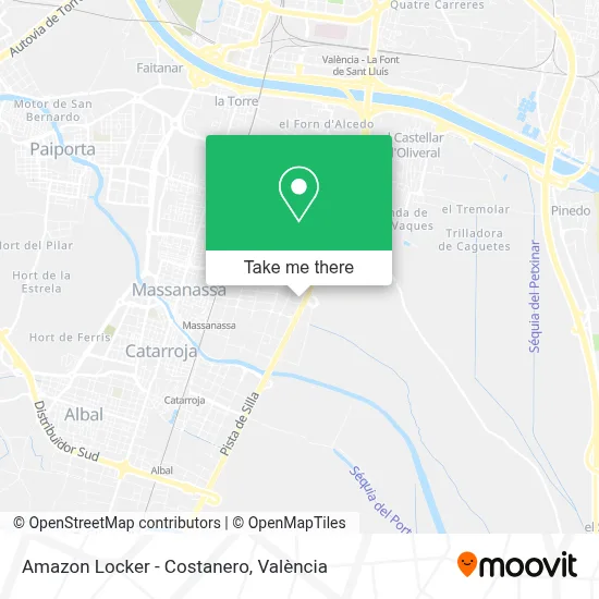 Amazon Locker - Costanero map