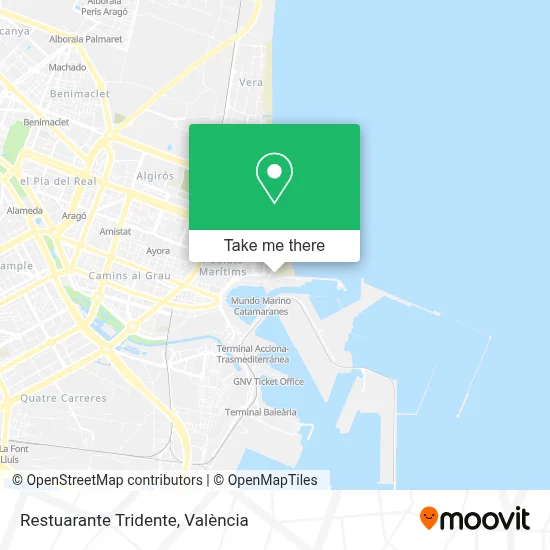 Restuarante Tridente map