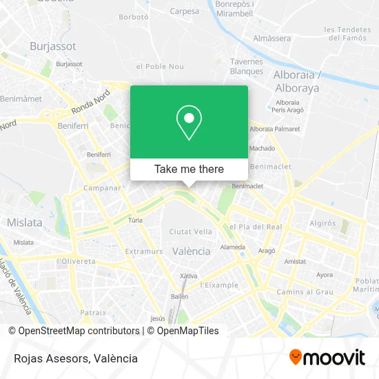 Rojas Asesors map