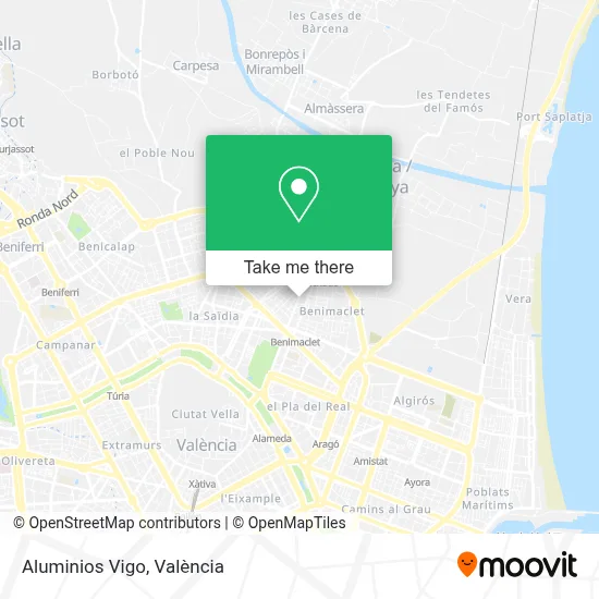 Aluminios Vigo map