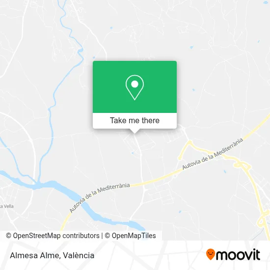 Almesa Alme map