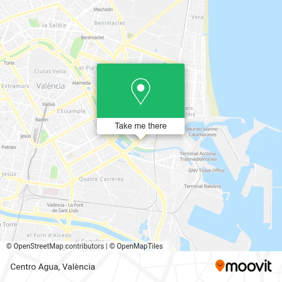 Centro Agua map