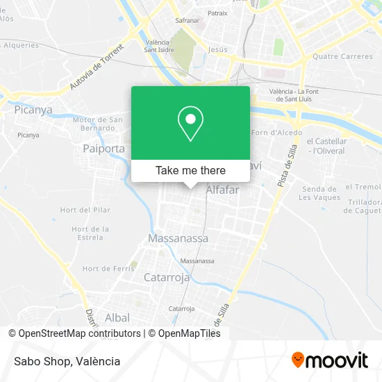 Sabo Shop map