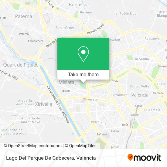 Lago Del Parque De Cabecera map