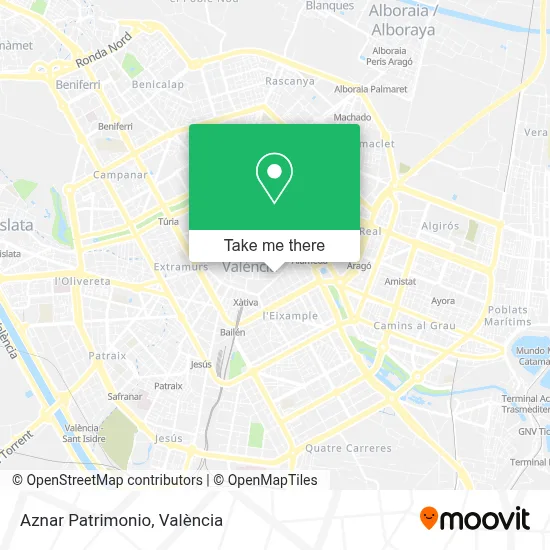 Aznar Patrimonio map