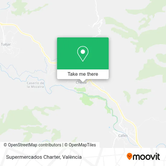 Supermercados Charter map