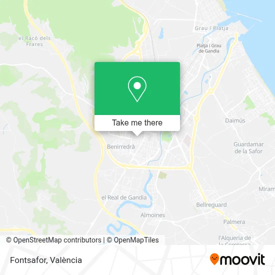 Fontsafor map