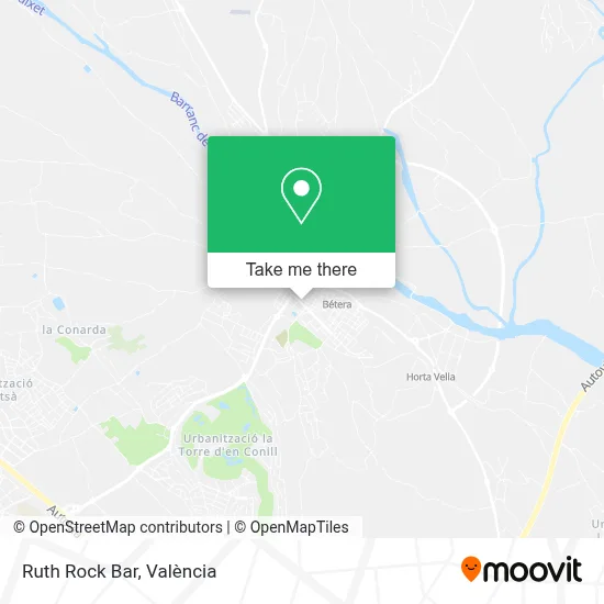Ruth Rock Bar map