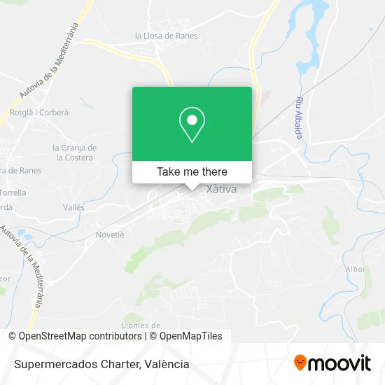 Supermercados Charter map