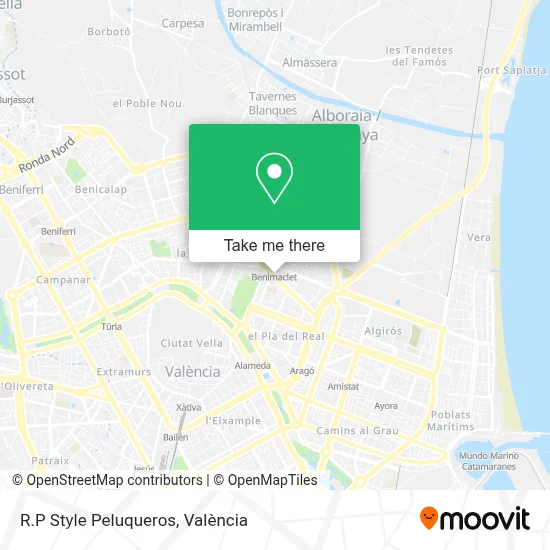 R.P Style Peluqueros map