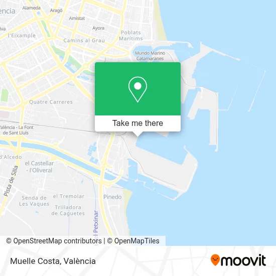 Muelle Costa map