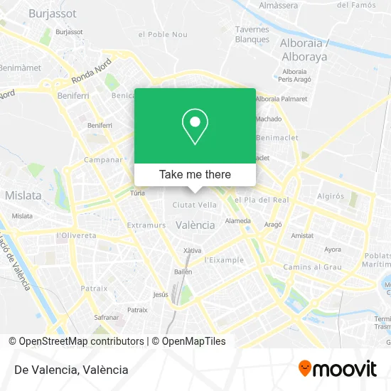 De Valencia map