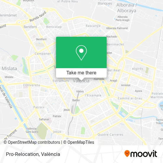 Pro-Relocation map
