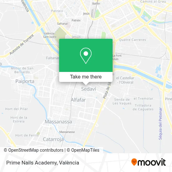 Prime Nails Academy map