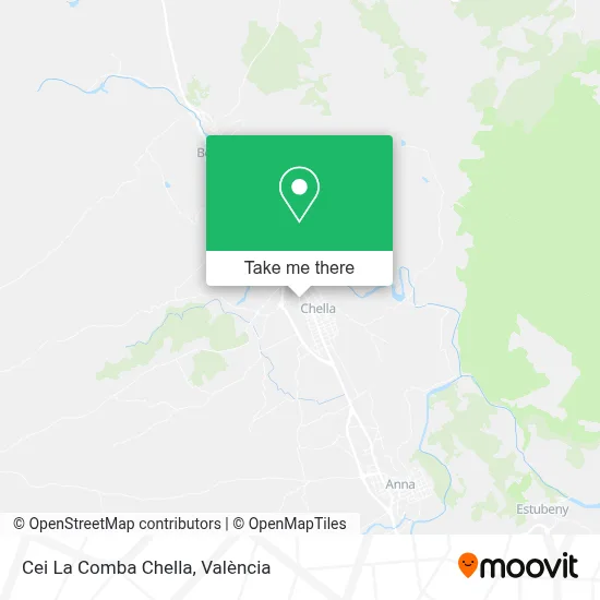 Cei La Comba Chella map