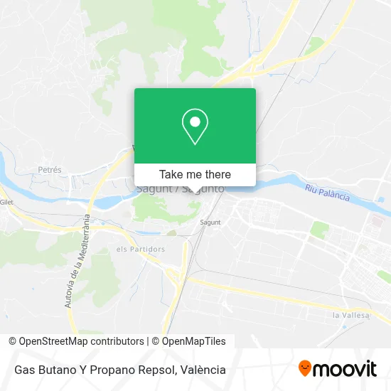 Gas Butano Y Propano Repsol map