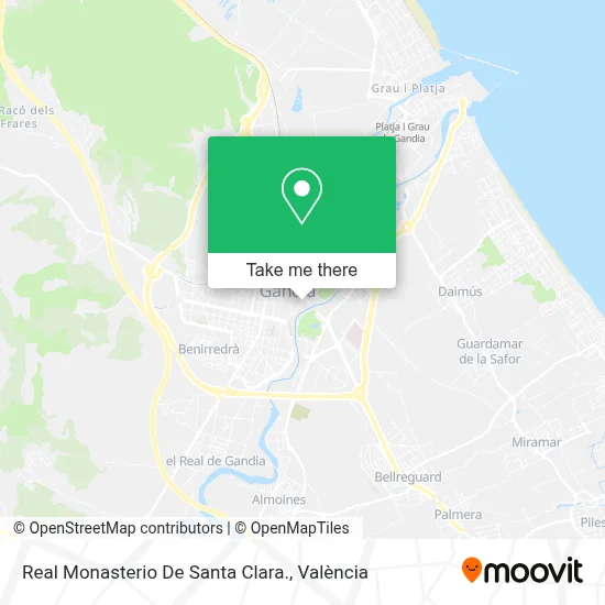 Real Monasterio De Santa Clara. map
