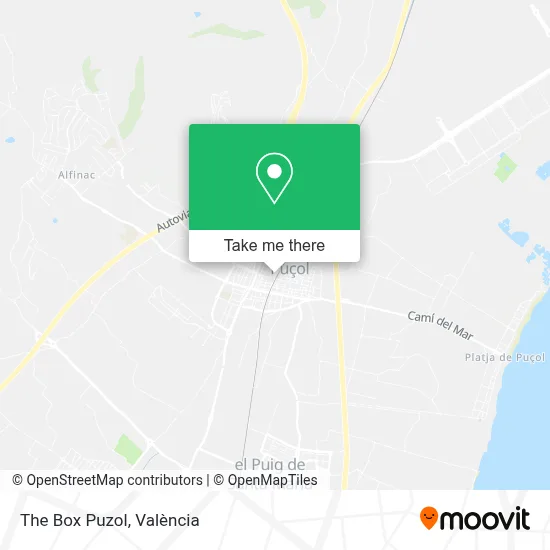 The Box Puzol map