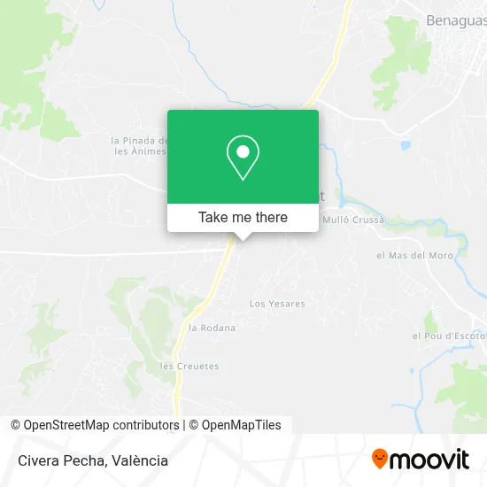 Civera Pecha map