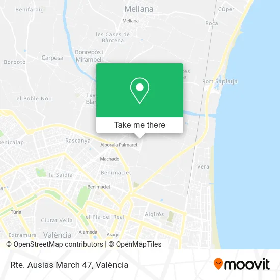 Rte. Ausias March 47 map