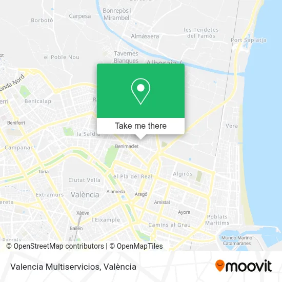 Valencia Multiservicios map