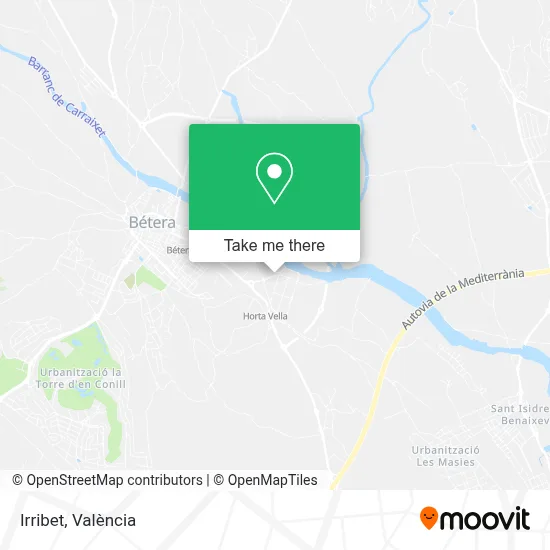 Irribet map