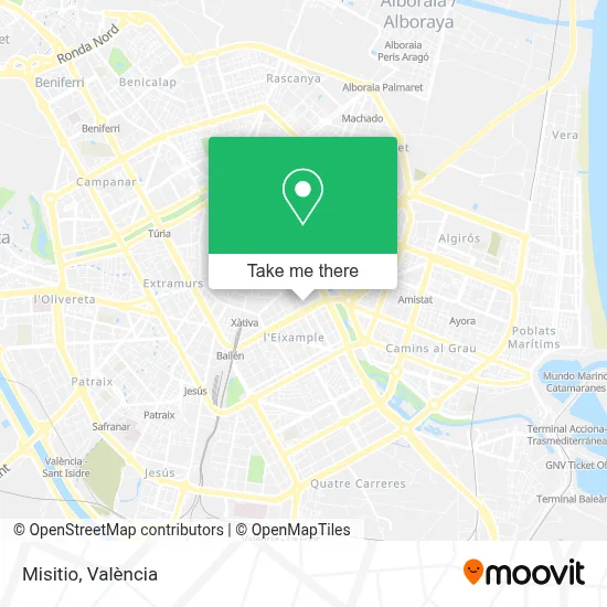Misitio map