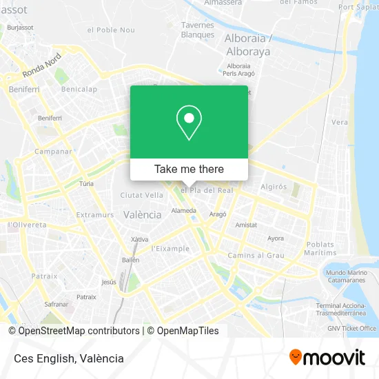 Ces English map