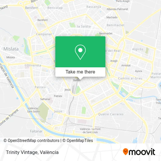 Trinity Vintage map