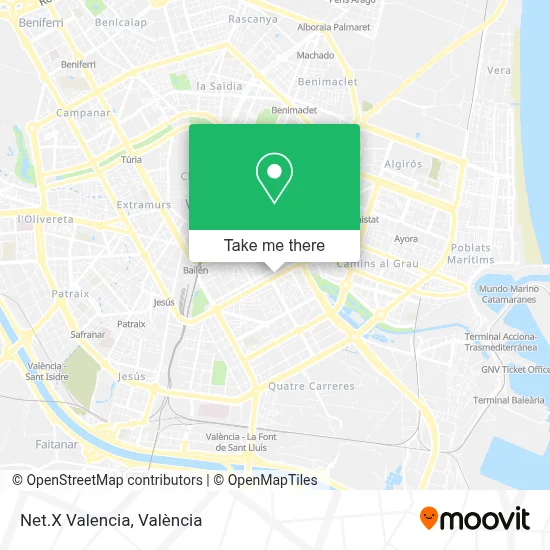 Net.X Valencia map