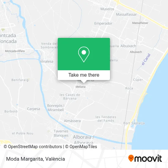 Moda Margarita map