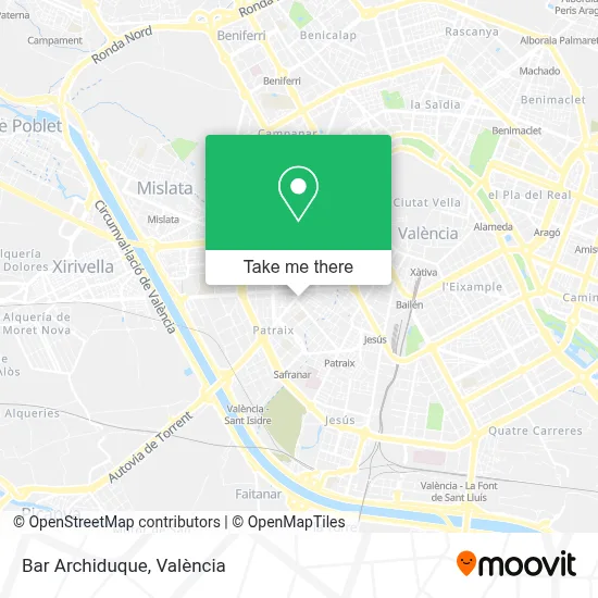 Bar Archiduque map