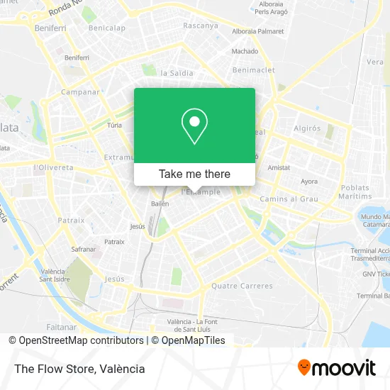 The Flow Store map