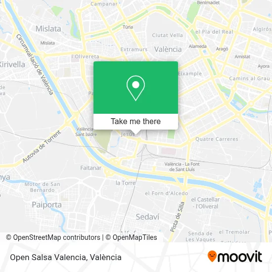 Open Salsa Valencia map