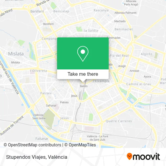 Stupendos Viajes map