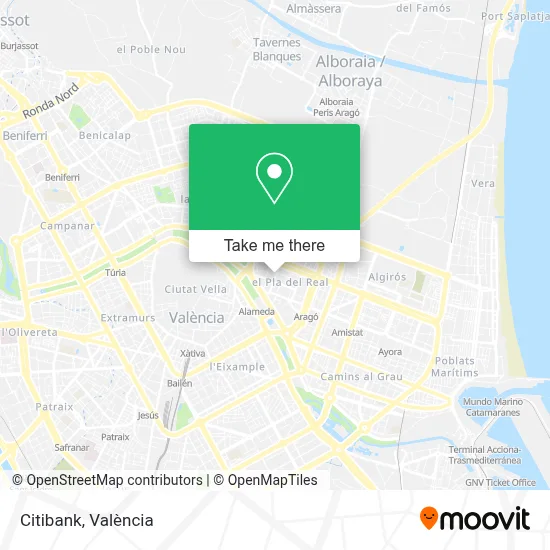 Citibank map
