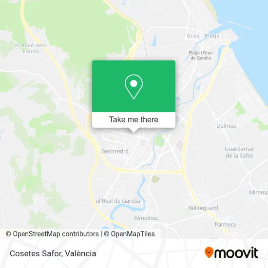 Cosetes Safor map