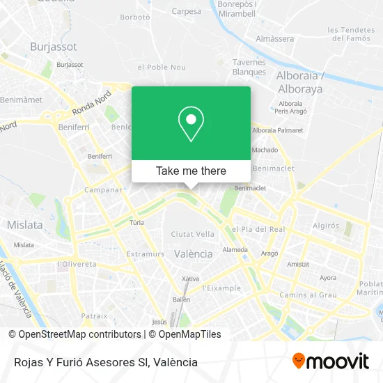 Rojas Y Furió Asesores Sl map