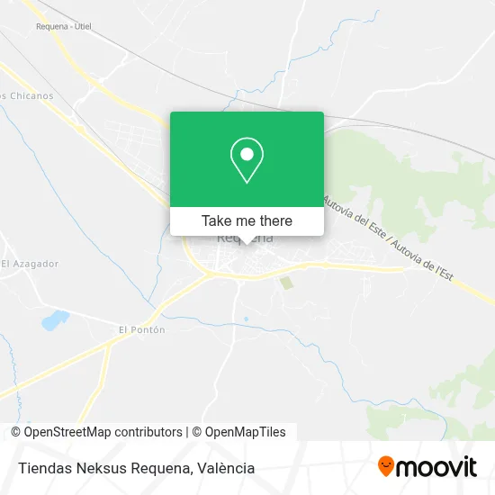 Tiendas Neksus Requena map